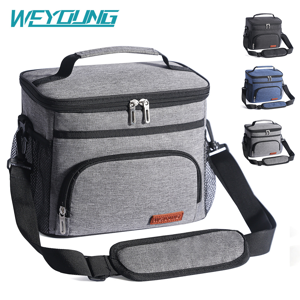 2024 Amazon Hot Hand Carry Heat Preservation Bag Large Capacity Insulated Lunch Box Bag Lunch Bag Oxford Fabric Cooler Bag