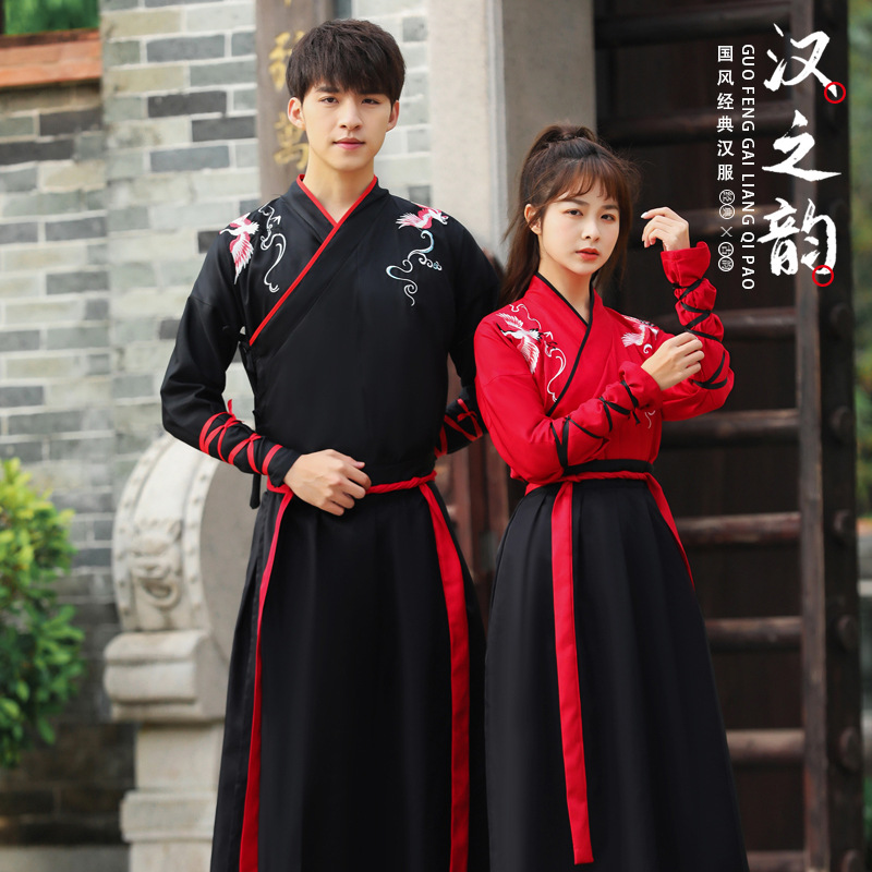 caoxian ancient costume women‘s han chinese clothing chinese style ancient style men‘s martial arts costume student couple costume watch show costume full set