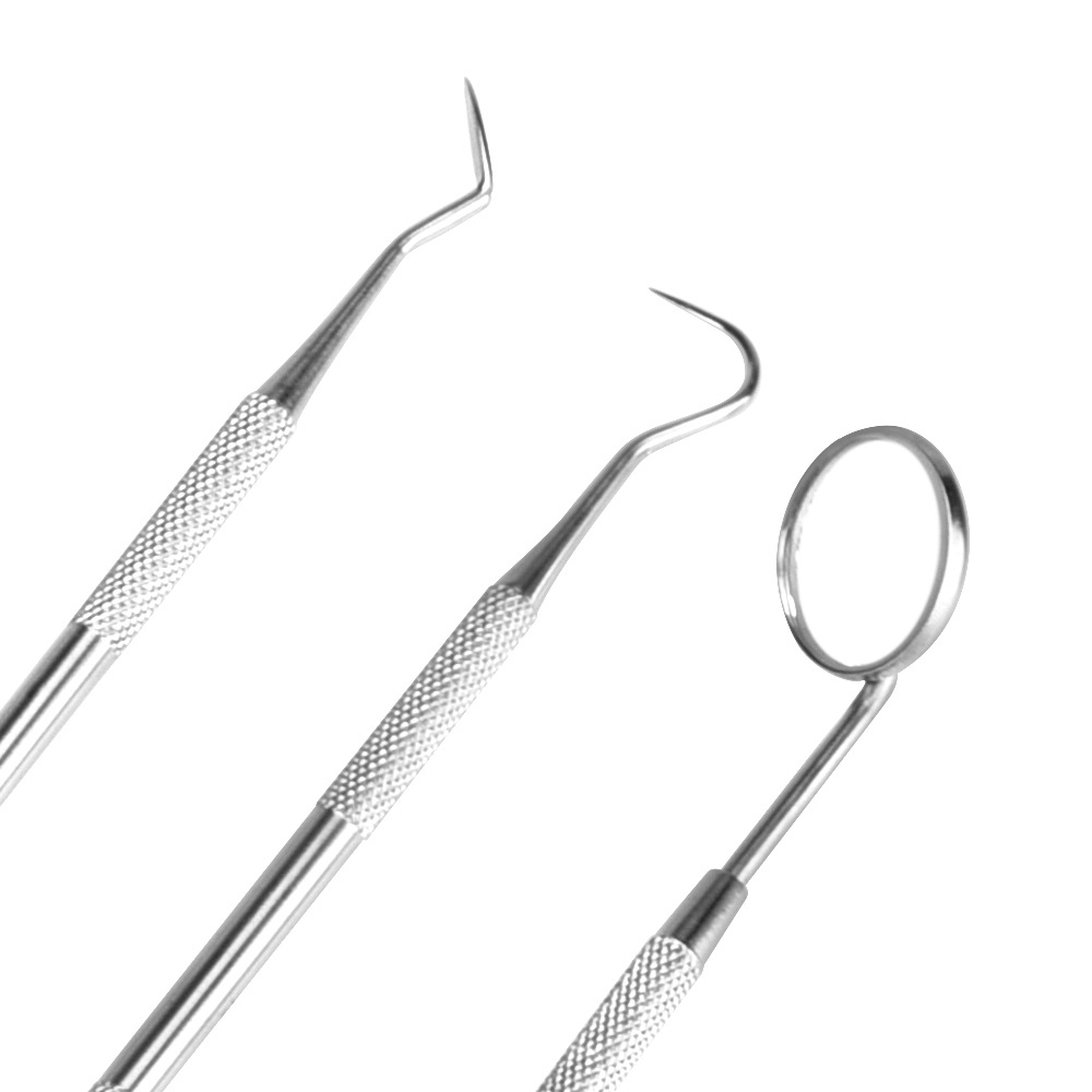 牙医工具套装不锈钢口腔镜探针红枪去牙垢牙齿清洁器洁牙器配件