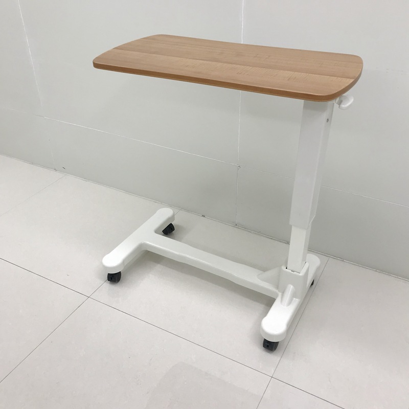 医用木质移动餐桌不锈钢陪护椅输液椅医院病床床头柜abs伸缩餐板