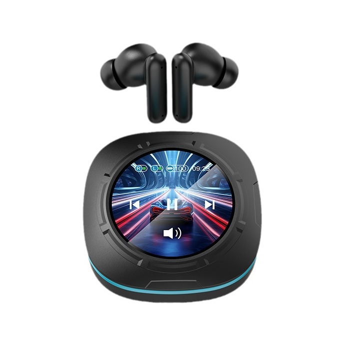 g50 new bluetooth headset 3d magic screen tws wireless subwoofer noise reduction headset cross-border hot with screen headset