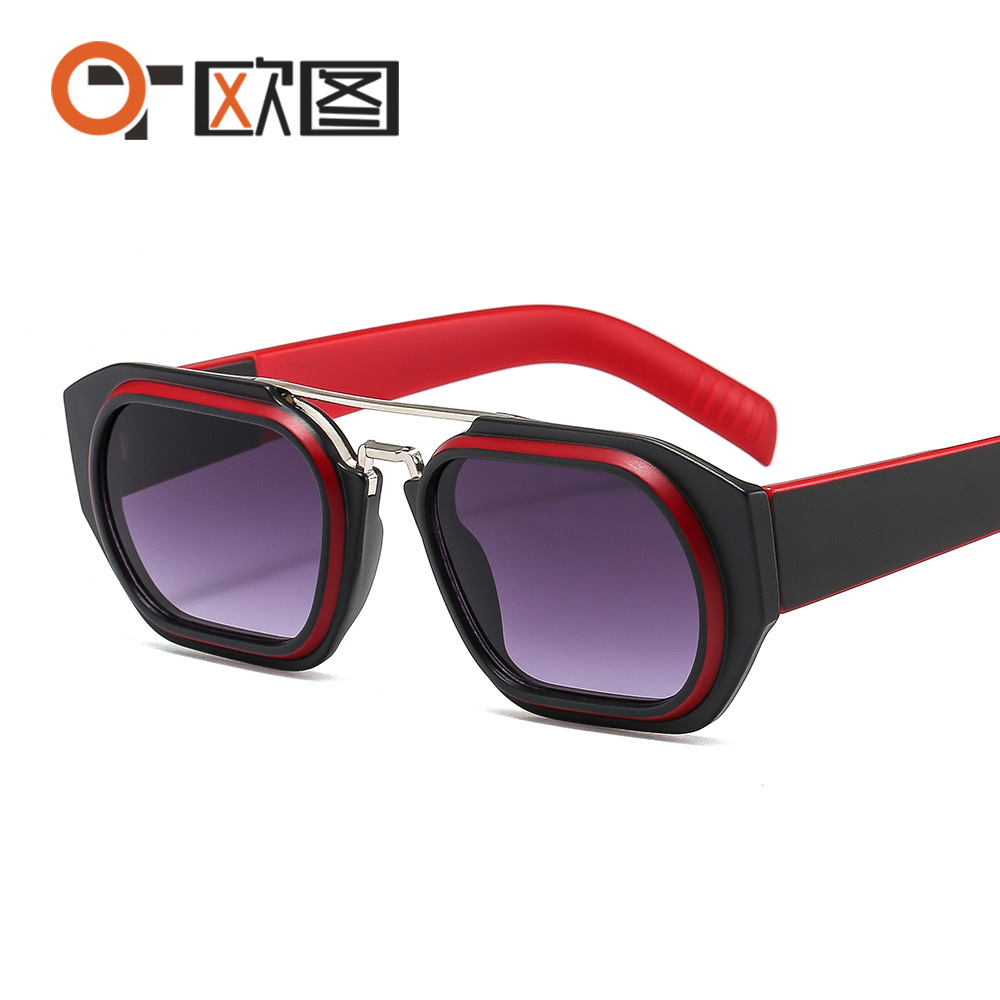 Outu New Pd53 Men's Personalized Trendy Sunglasses Ins Retro Color Set Sunglasses Cross-Border Hot Sale Wholesale