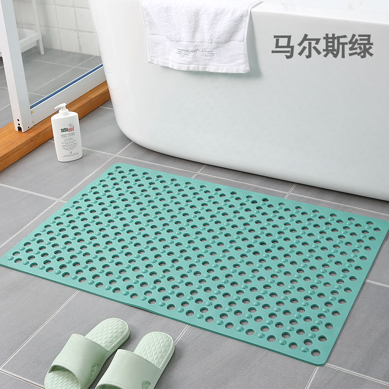 Square Non-Slip Mat Bathroom Mat Bath Drop-Resistant Environmentally Friendly Home Shower Room Suction Cup Floor Mat Bathroom Massage Foot Mat