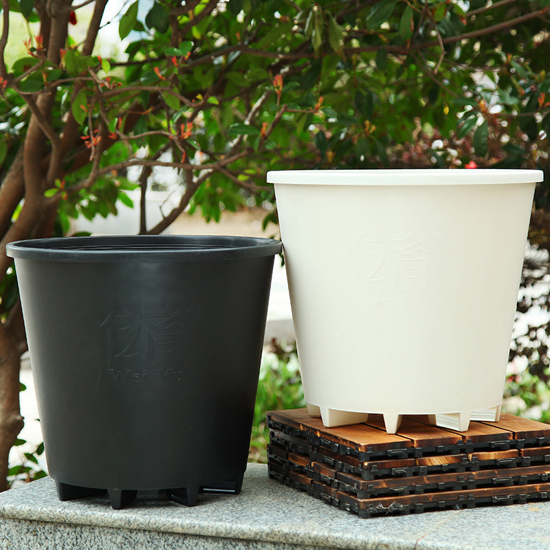 high-legged hard pp porous plastic basin thickened 6 gallon blueberry plant flowerpot strawberry pot fruit tree planting pot