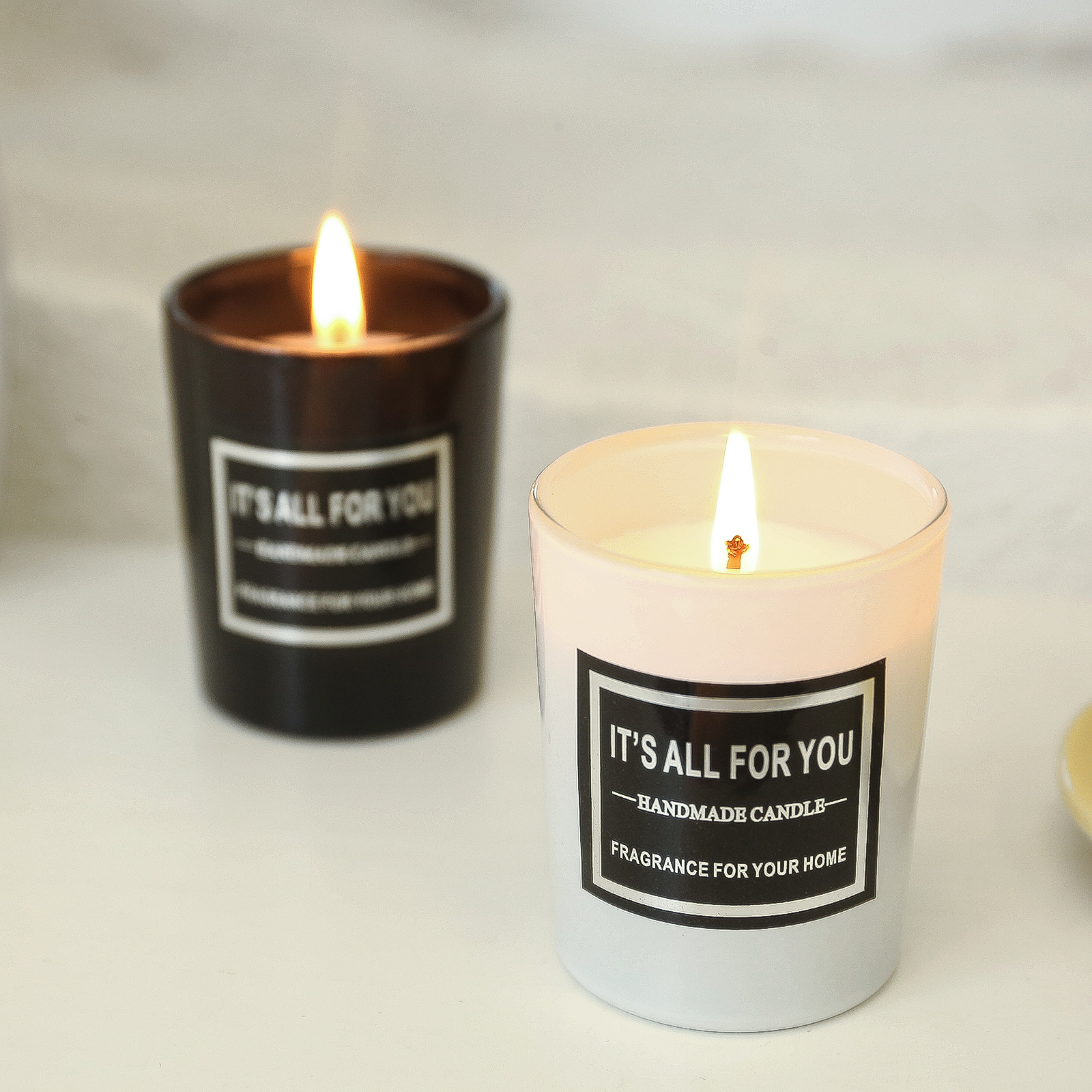 Cross-Border Amazon Custom Aromatherapy Candle Diy Cup Smoke-Free Soy Wax Romantic Gift Fragrance Lighting Candle