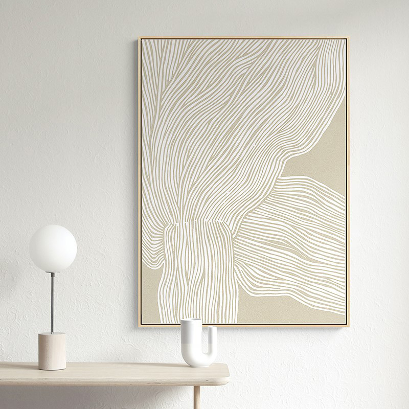 现代极简抽象线条装饰画客厅背景墙上创意挂画样板间北欧简约壁画