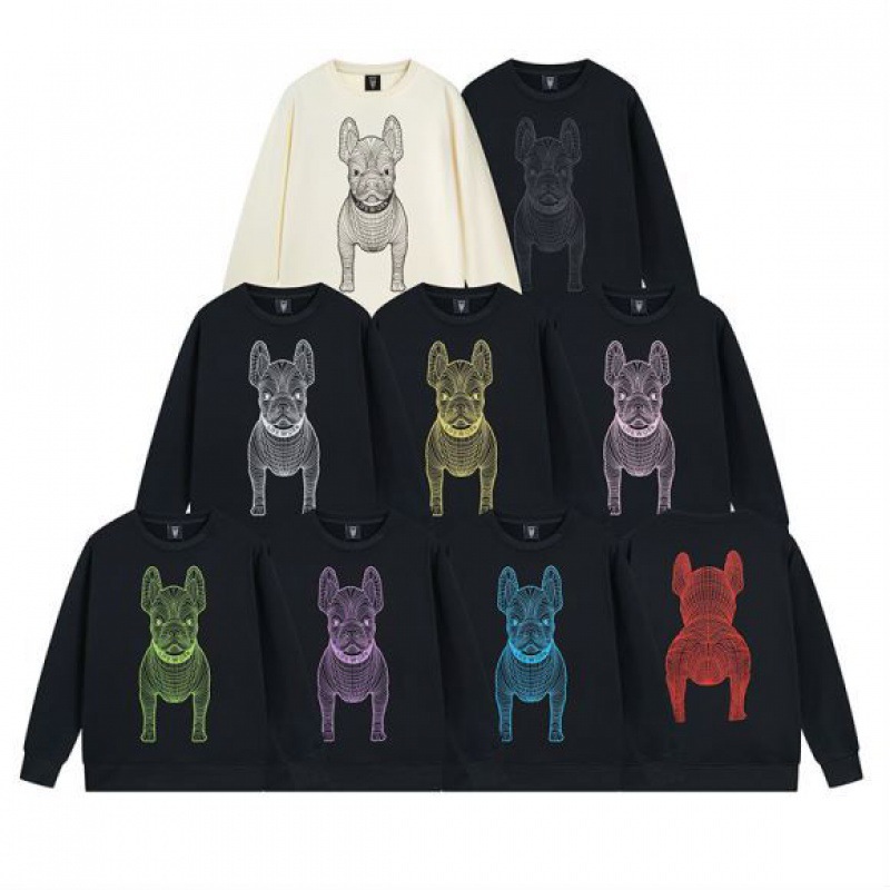 23秋冬韩国潮牌lifework新款法斗狗狗头圆领卫衣套头男女情侣同款