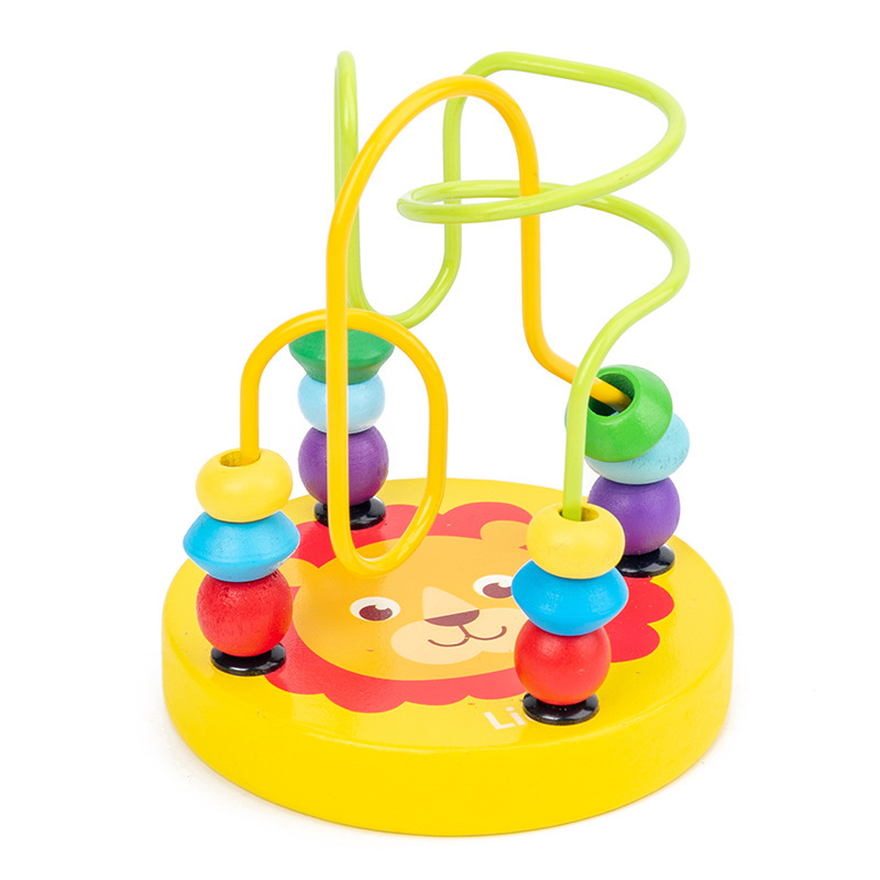 Early Education Intellectual Building Blocks Infant Children's Wooden Toy Bead-Stringing Toy Xylophone Preschool Musical Instrument Children's Gift