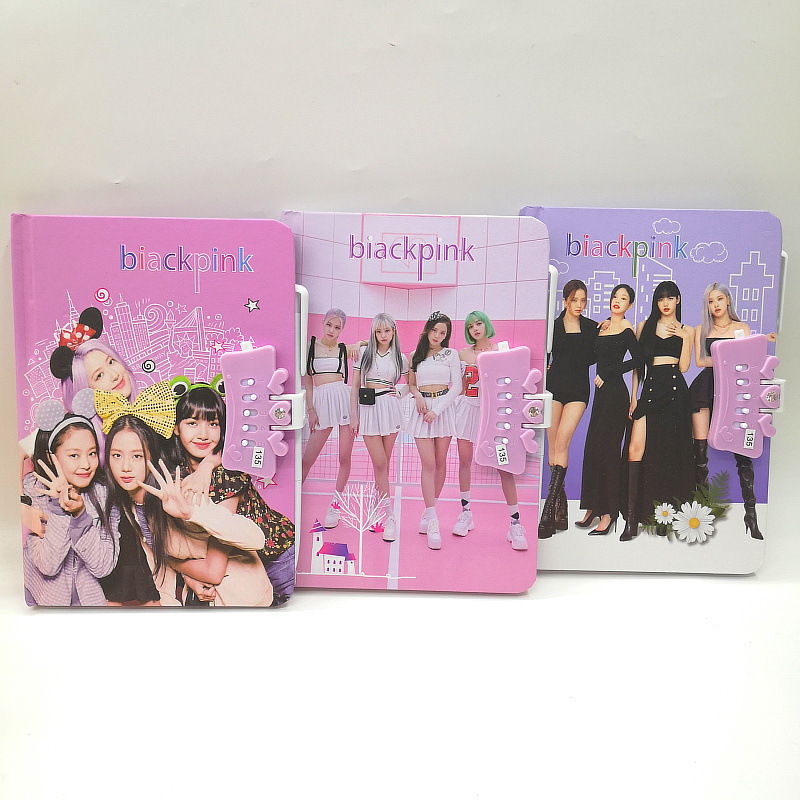 韩国女团blackpink周边手账本套装密码笔记本套装礼品