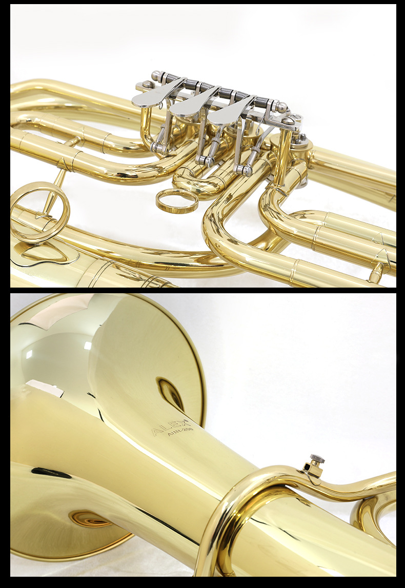 alex 次中音号乐器 漆金 镀镍 黄铜 降b abr-200扁键 abr-100立键