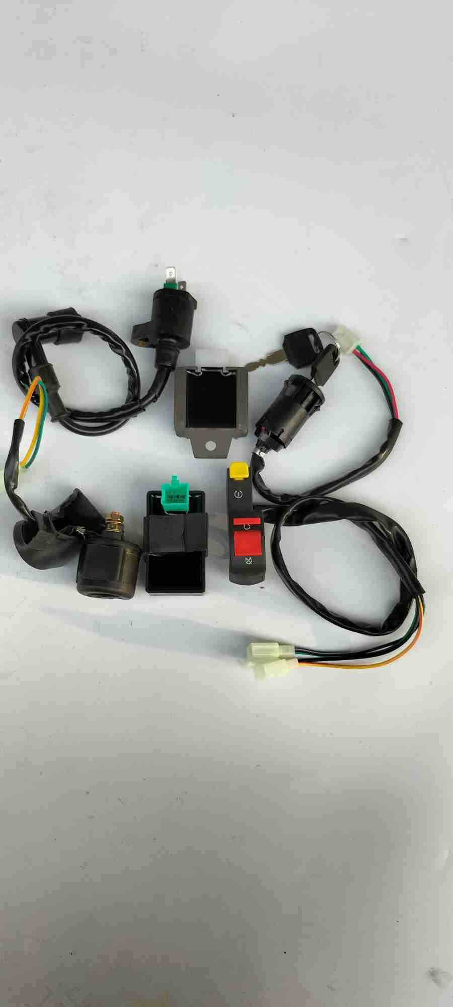 越野摩托车沙滩车atv配件电器件总线套件点火器高压包整流电门锁