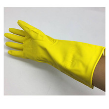 耐酸碱工业手套加厚加长耐磨黑色乳胶手套防腐蚀橡胶防水劳保手套