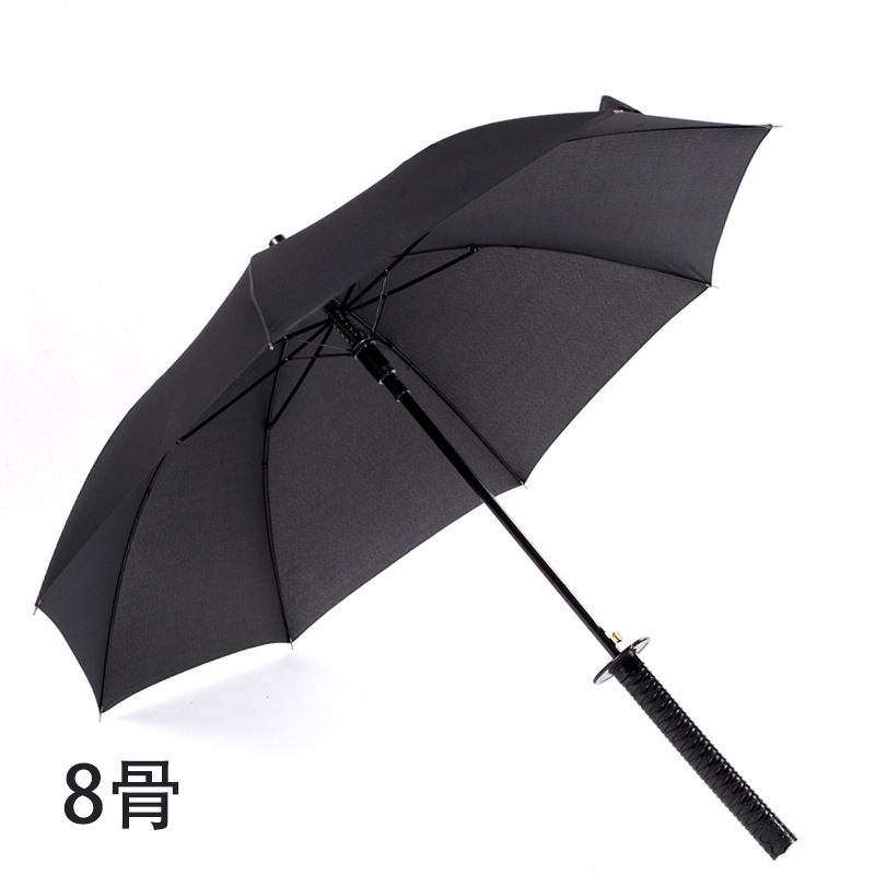 Gift Customized Logo Long Handle Umbrella Straight Pole Umbrella Sword like Umbrella Anime Knife Umbrella Advertising Umbrella Japanese Katana Umbrella Creative Umbrella