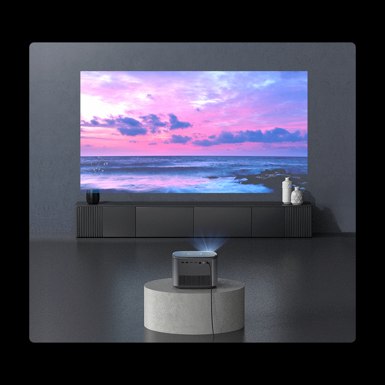 坚果j10投影仪家用超高清1080p无线投影机小型ai语音智能家庭影院