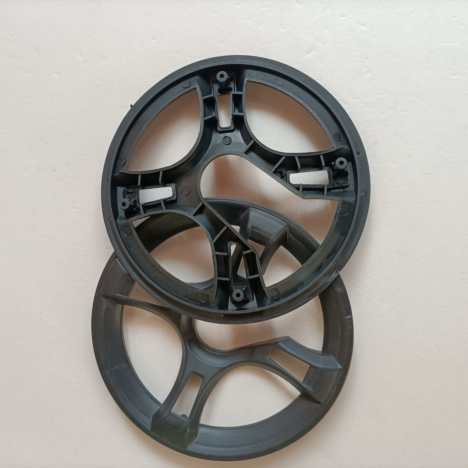 公路山地自行车牙盘护盘罩前防护链盘盖42t齿盘保护罩4孔塑料配件