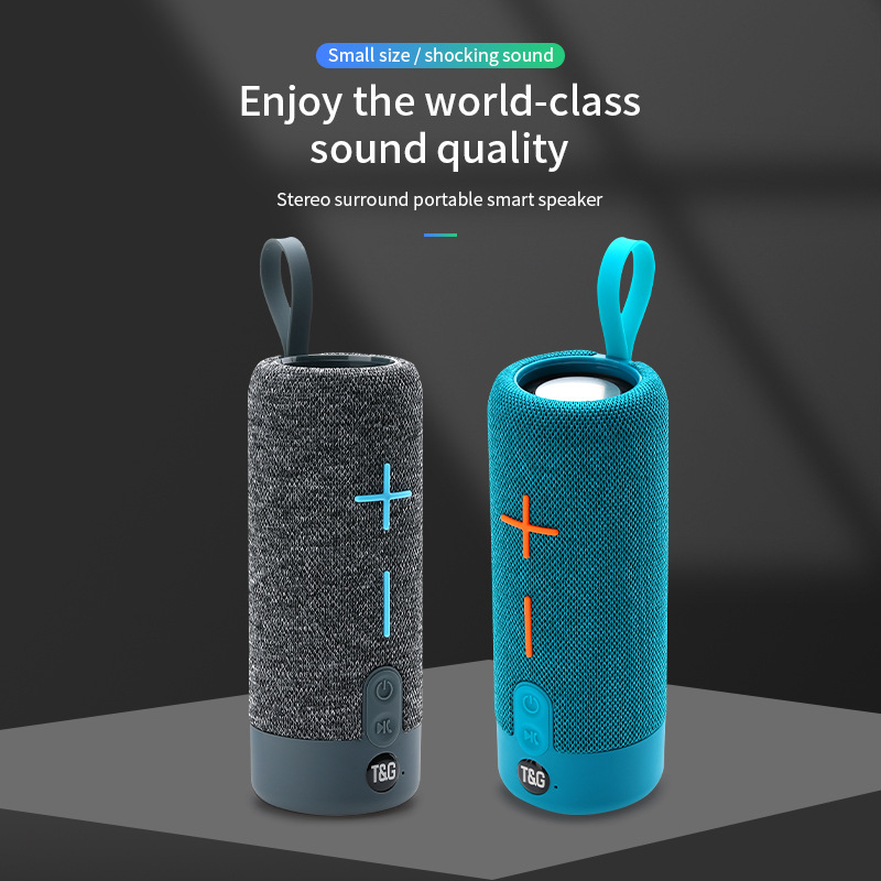 Tg619 Bluetooth Speaker Wireless Speaker Dual Speaker Fabric Portable Subwoofer Outdoor Custom Bluetooth Speaker