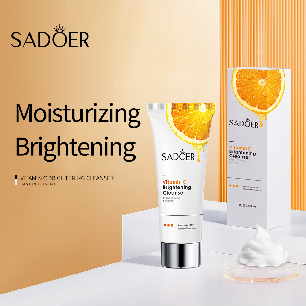 Dedicated for Export Sadoer Vitamin C Whitening Skin Facial Cleanser Cleansing Oil Dirt Lifting Beauty Skin Rejuvenation Facial Cleanser