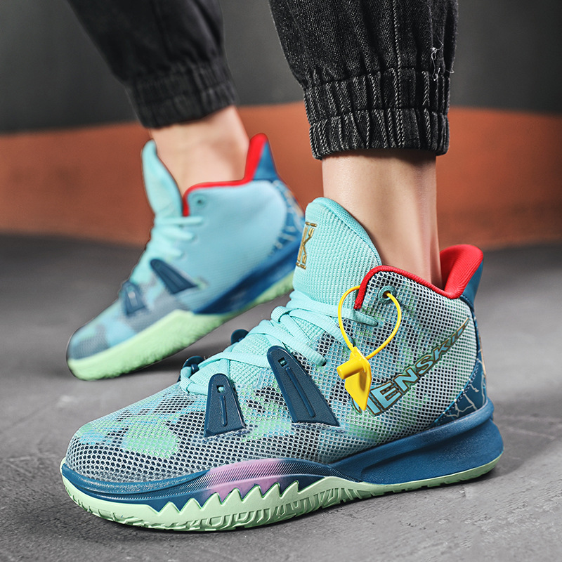 篮球鞋2021新款欧文同款7代全明星战靴中帮网面透气鞋男士篮球鞋