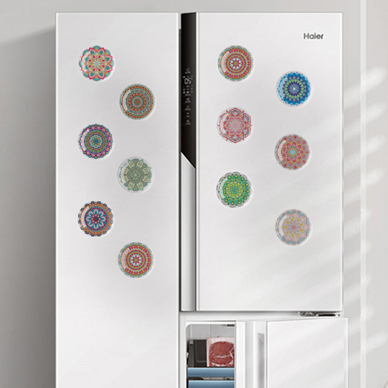 Factory Direct Crystal Refrigerator Sticker and Magnet Sticker Refrigerator Decoration Magnet Small Gift Tourist Souvenir