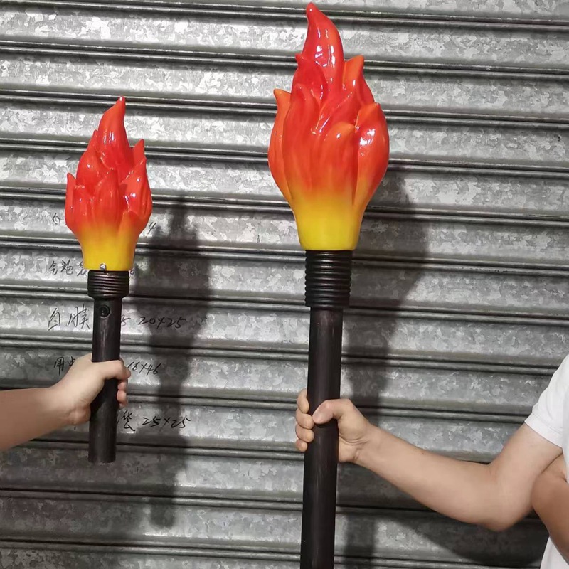 仿真电子手持火炬电子仿真火炬舞台节目开幕式运动会演出火把火举