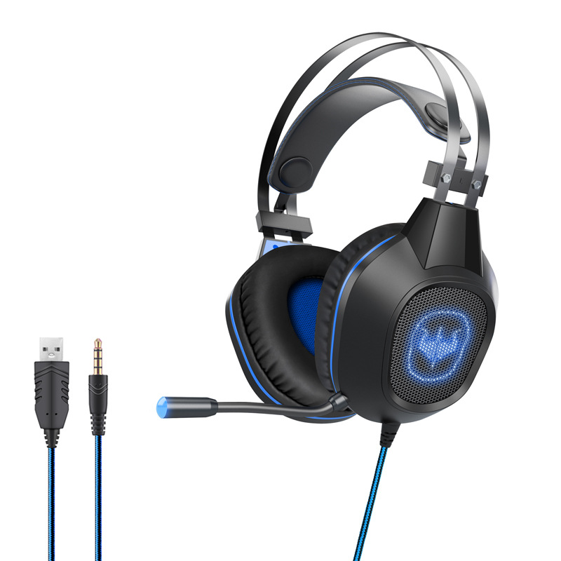 ovleng奥兰格gt64有线头戴式耳机游戏电竞发光耳麦