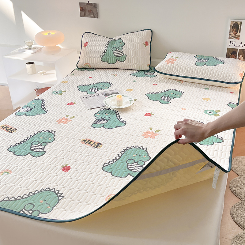 Summer New Class A Maternal and Child Latex Three-Piece Set of Summer Sleeping Mat Foldable Dormitory Single Washable Live Wholesale