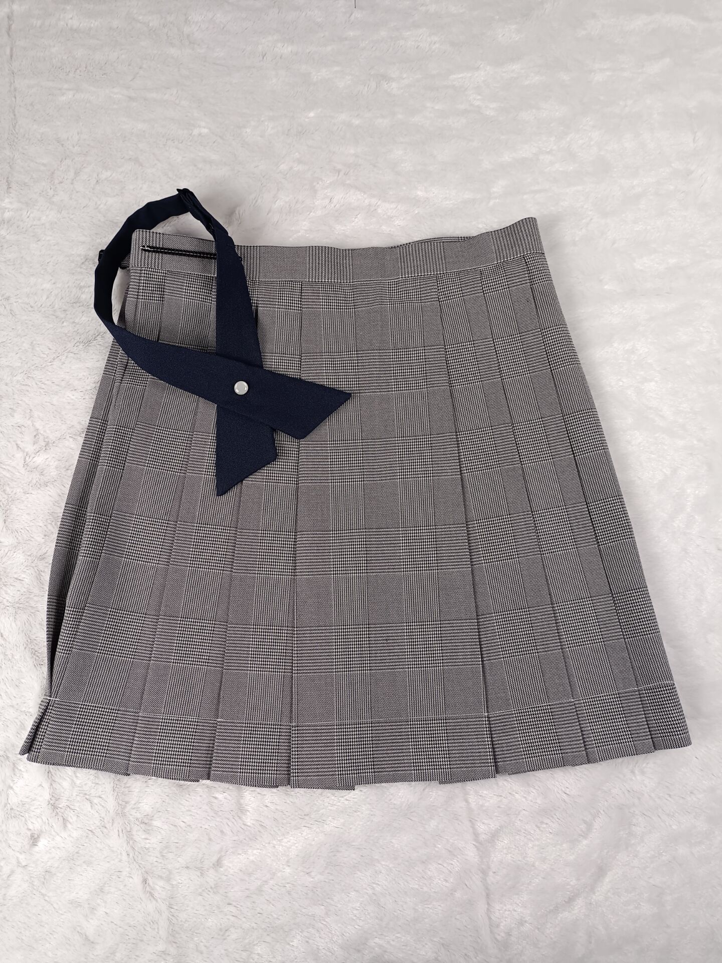 灰格前箱褶---成品格日系正统jk制服百褶裙格裙半身裙定位线3长度