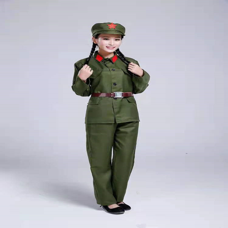 批发男女78陆干服87式65式涤卡老军装红军解放服装怀旧表演演出服