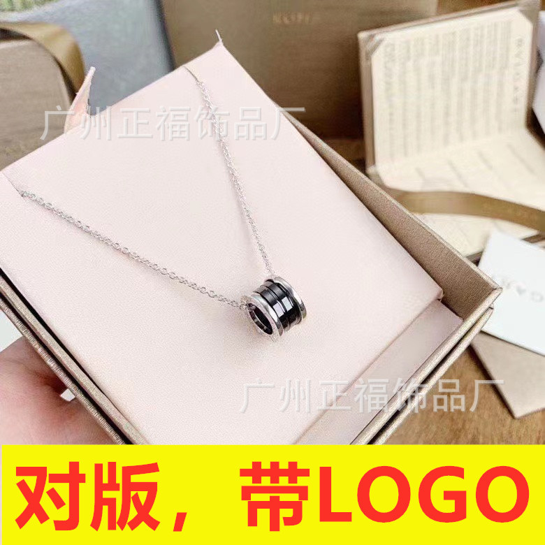 新款时尚魅力气质小红人慈善款陶瓷项链 镀18k情侣同款项链不掉色