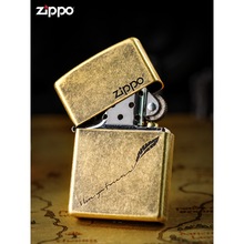 zippo打火机正版原装仿古铜芝宝正品煤油火机男士礼品 201fb