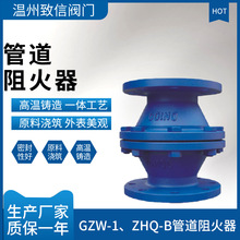 管道阻火器 GZW-1 ZHQ-B 铸钢不锈钢 法兰阻火器 阻燃阻火装置 DN