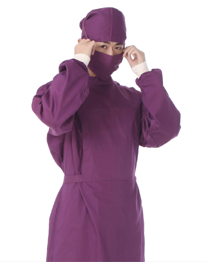 手术室工作服女男手术衣长袖外科医生反穿隔离衣服薄款长袖