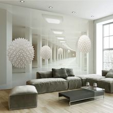 8d立体空间延伸壁纸壁画客厅沙发无缝墙布电视背景现代简约墙纸