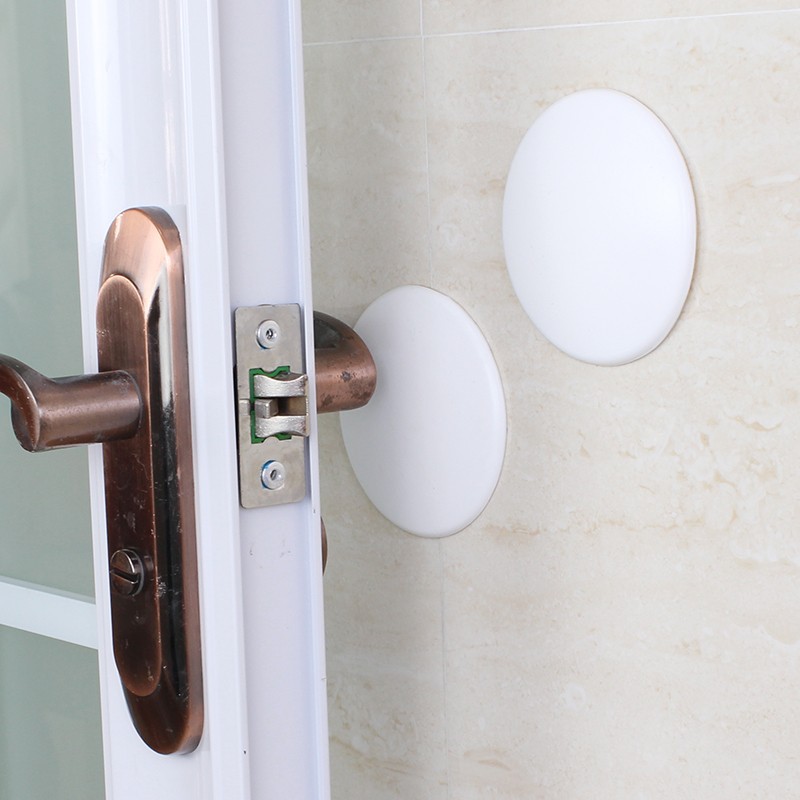 大号圆8厘米门吸墙面防撞垫 门把手防撞垫 门锁防护垫 防撞粒