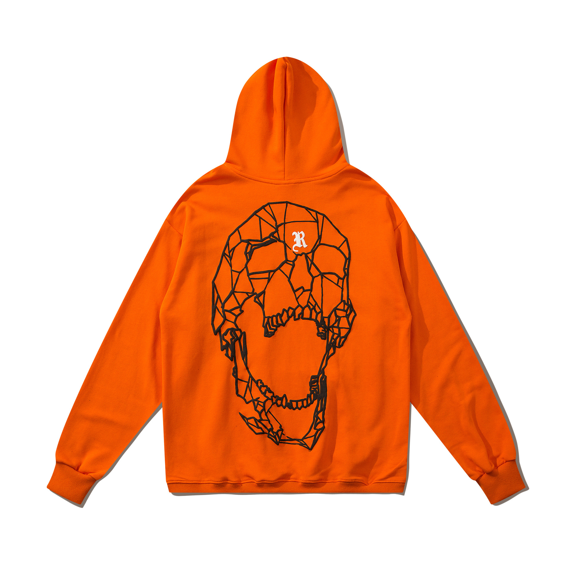 跨境货源秋冬装嘻哈revenge万圣节限定蜘蛛连帽卫衣男女宽松外套