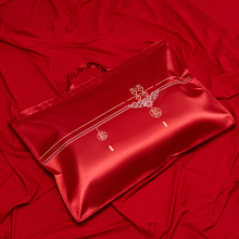 结婚枕芯包装袋枕头棉被喜被收纳袋大红色手提袋陪嫁四件套礼品意
