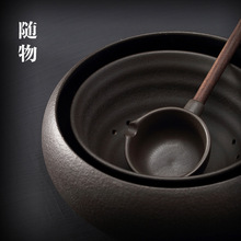 火山石煮茶器电陶炉套装陶瓷古法煮茶碗黑茶白茶日式煮茶炉煮茶壶
