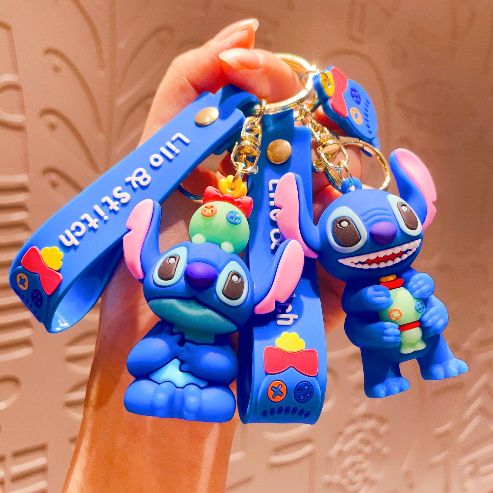 跨境阿金史迪仔钥匙扣星际宝贝汽车包包钥匙链娃娃小礼品批发挂件