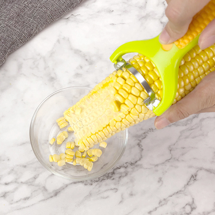 Factory Spot Stainless Steel Corn Planer Peel Corn Threshing Device Corn Separator Kitchen Tools Cut Corn Knife