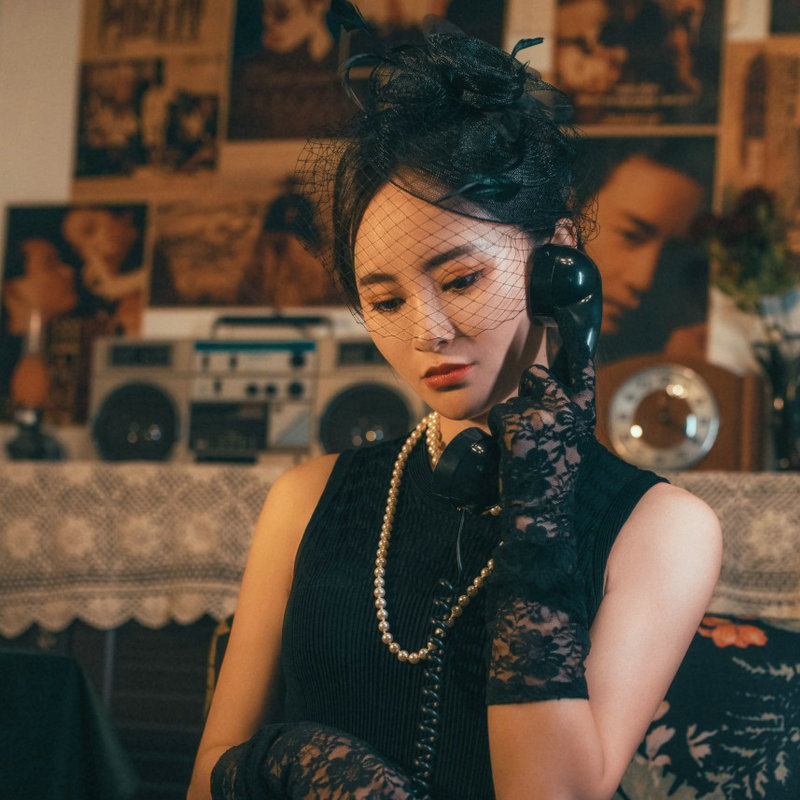 旗袍头饰新娘复古民国夜上海走秀网纱晚礼服小礼帽女发饰主播配饰