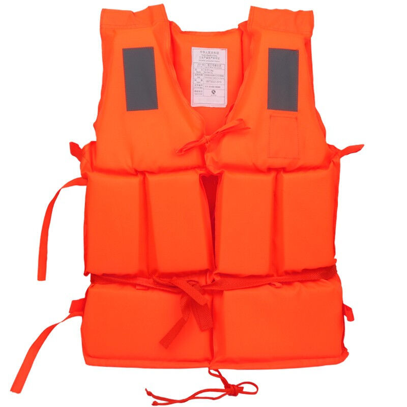 蒙拓嘉救生衣专业游泳服轮船钓鱼潜水抗洪马甲带反光贴片配救生口