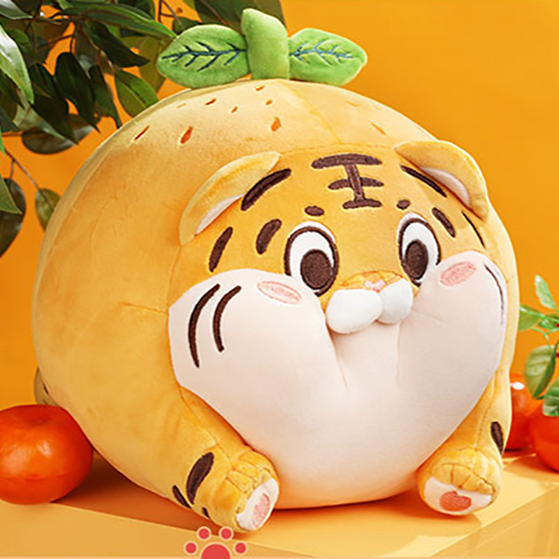 可爱虎桔毛绒公仔玩偶 虎年吉祥物 小老虎布娃娃玩具新年礼物