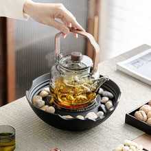 围炉煮茶电陶炉一套家用室内电陶煮茶器煮茶炉玻璃茶壶烤茶炉套装