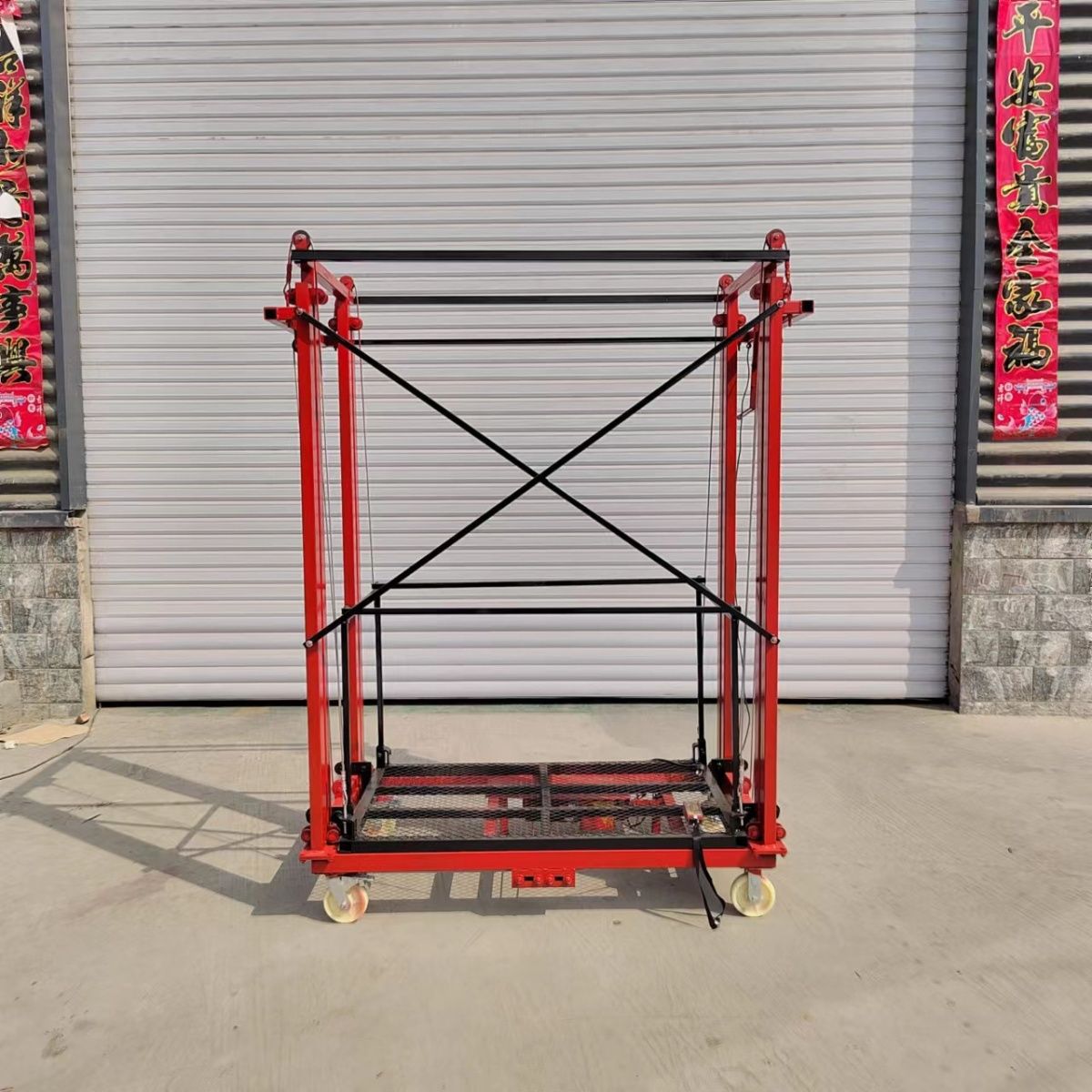 电动升降式脚手架自动折叠可移动升降机遥控电动活动脚手架垒德株