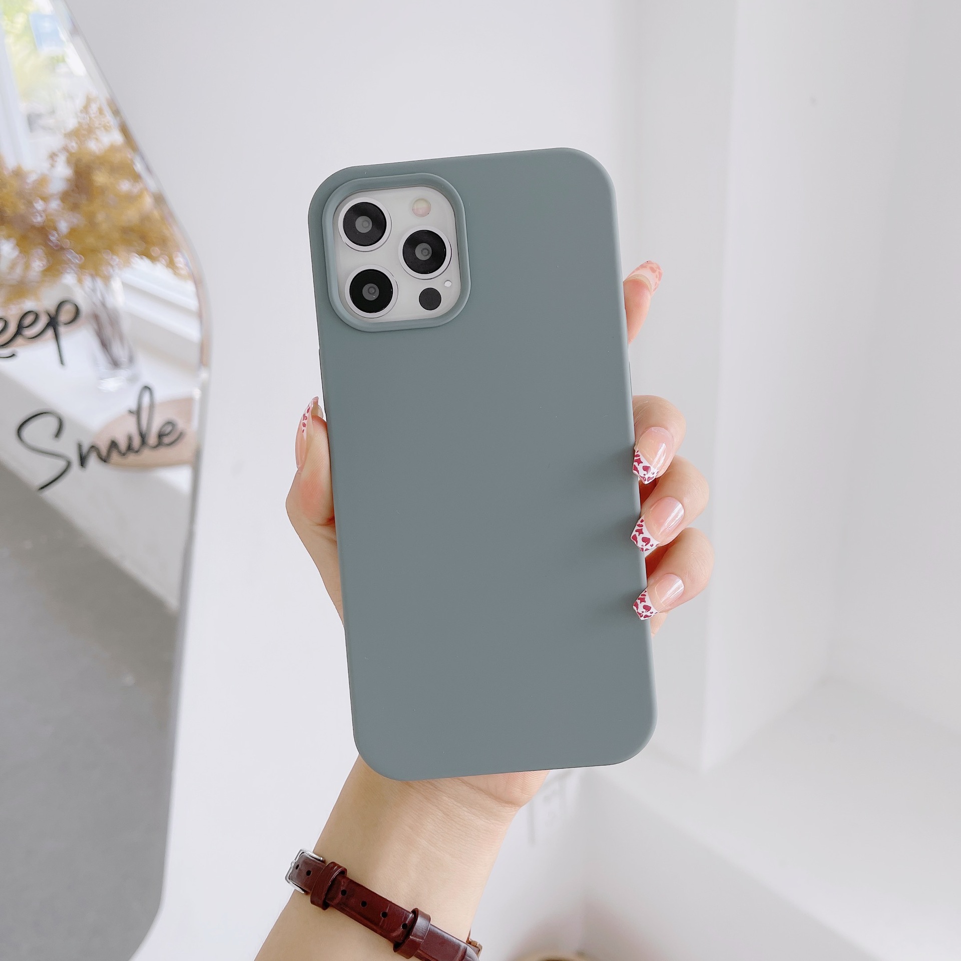 液态全包超纤绒布适用iphone12promax手机壳苹果11撞色78plus硅胶