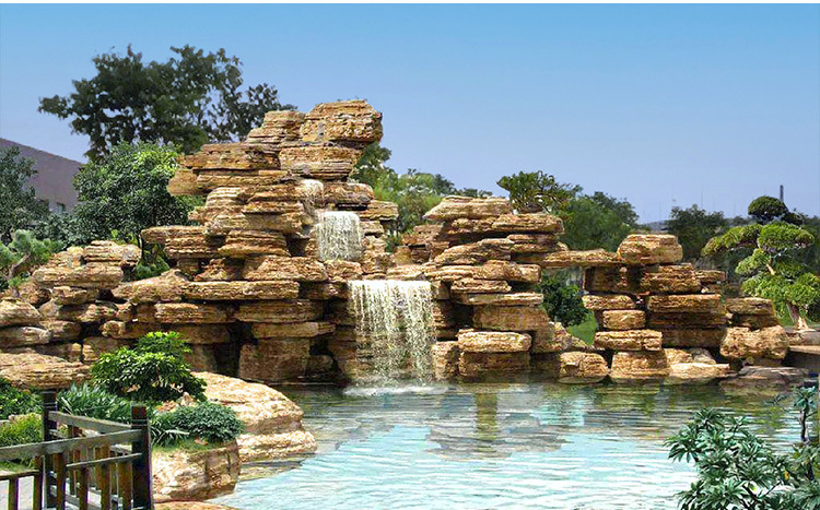 园林假山造景 假山制作 庭院假山流水 大型假山施工 景观假山石