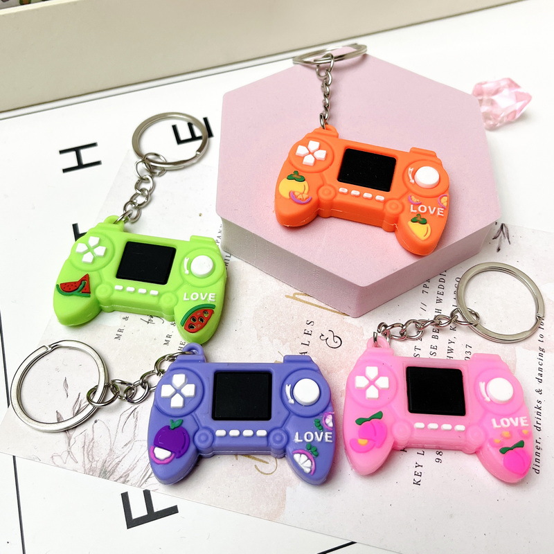 5099# Soft Rubber Gamepad Keychain Simulation Gamepad Car Students' School Bag Pendant Ornament Gifts