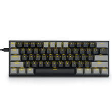 E-YOOSO Z-11 61键机械键盘双拼色键帽电脑电竞游戏单色/RGB光