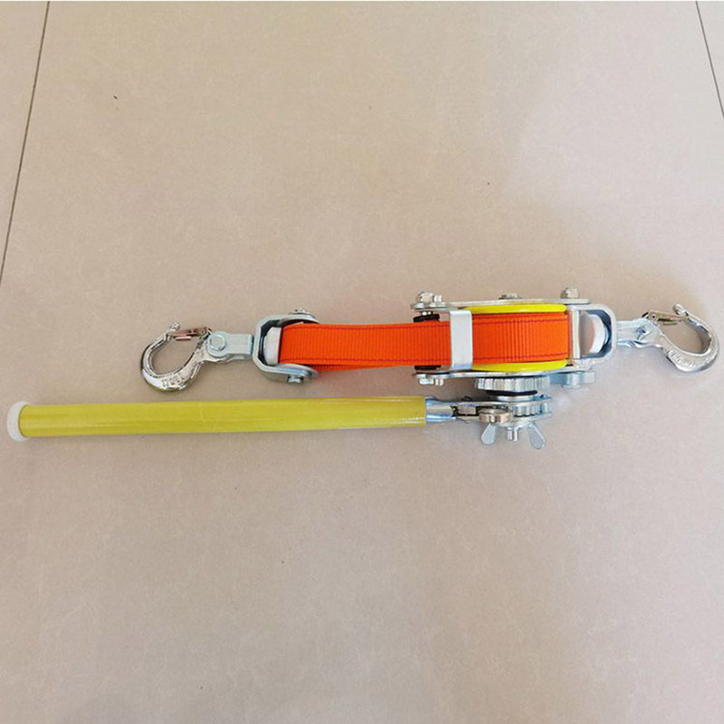 带电作业电缆拉紧器绝缘紧线器ngk n-1500双钩紧绳器棘轮式牵引器