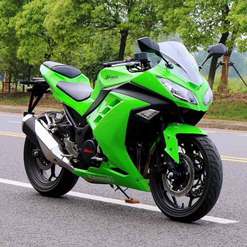 全新小忍者摩托车跑车国四电喷双缸水冷400跑车地平线r3v6可上牌